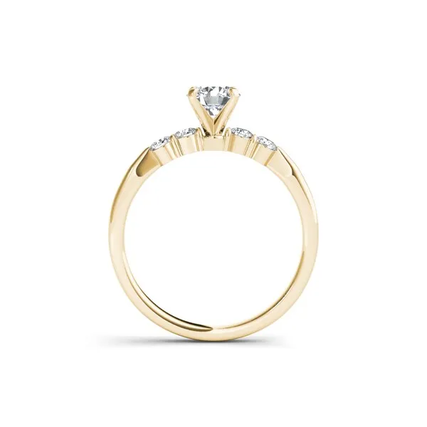 De Couer 14k Yellow Gold 1/2ct TDW Princess-cut Diamond Classic Engagement Ring sold by Zulily product image thumbnail 3