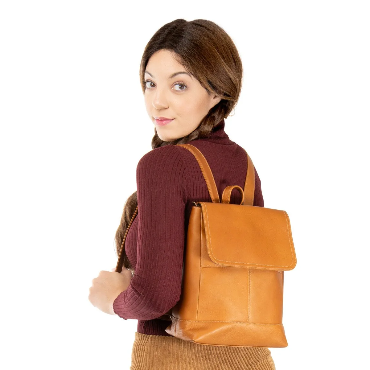 Le Donne Leather Luna Women's Backpack sold by Zulily product image thumbnail 2