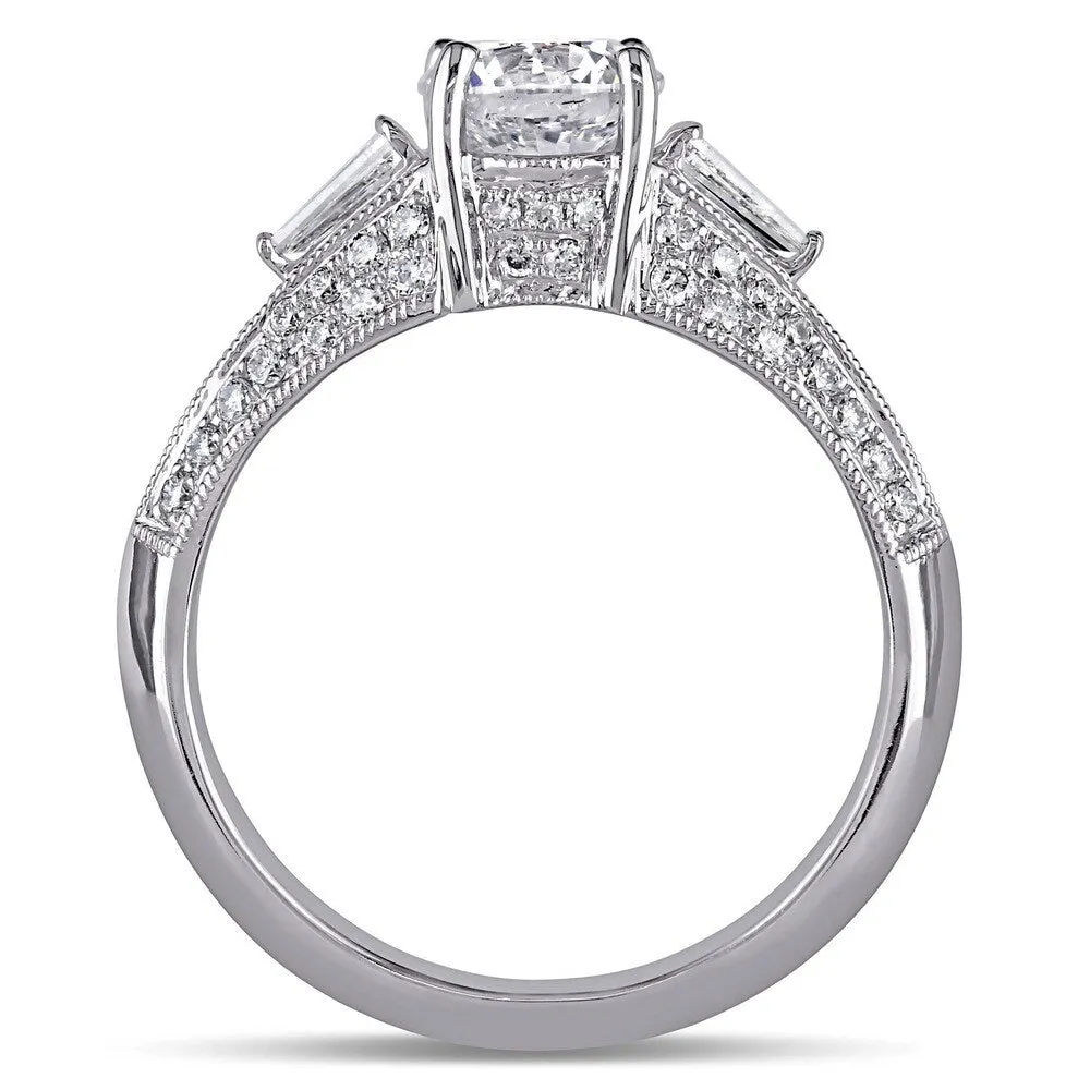 Miadora Signature Collection 14k White Gold 1 1/2ct TDW Taper Baguette Diamond Ring sold by Zulily product image thumbnail 5