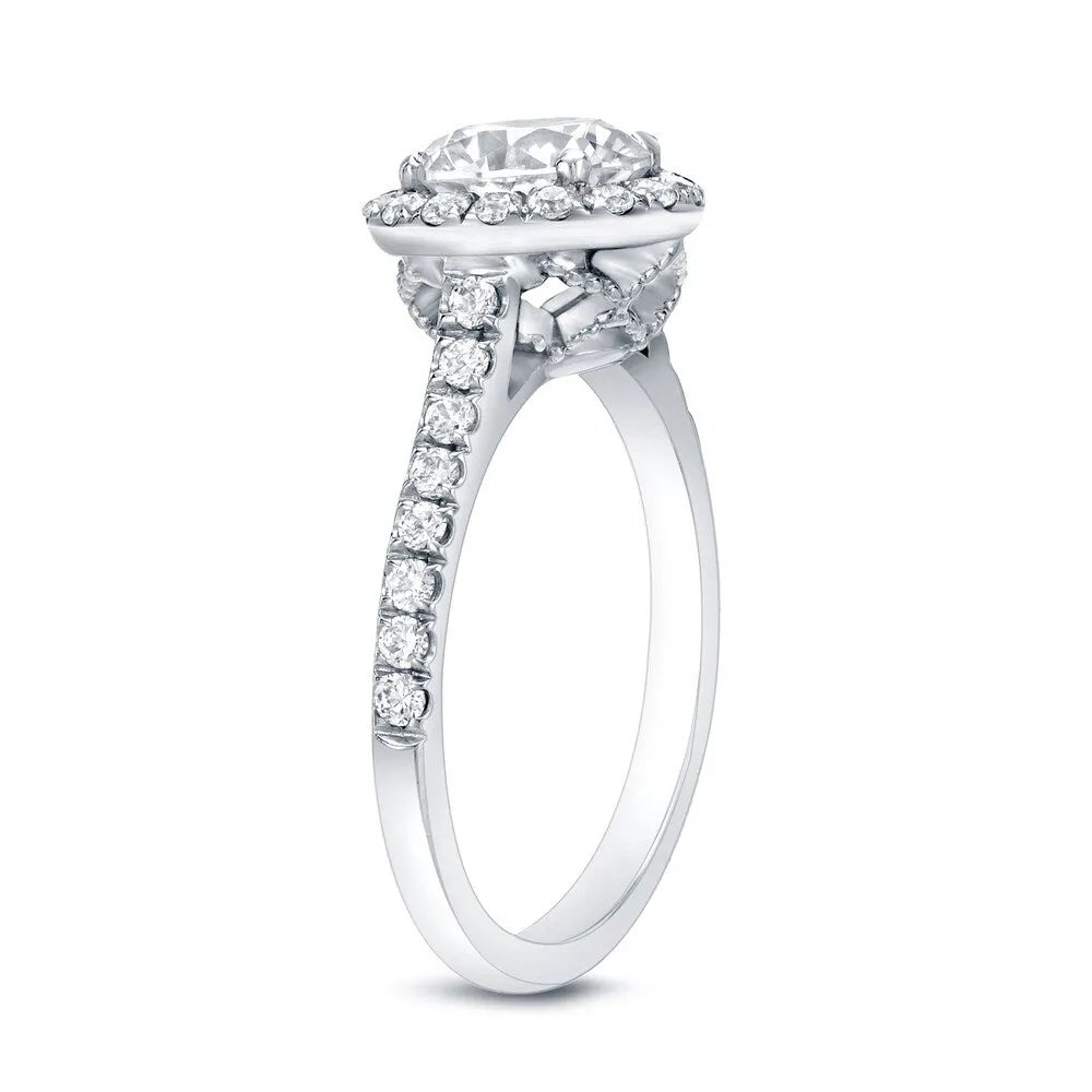 Auriya 14k Gold 1 3/4ctw Round Halo Diamond Engagement Ring Certified sold by Zulily product image thumbnail 3