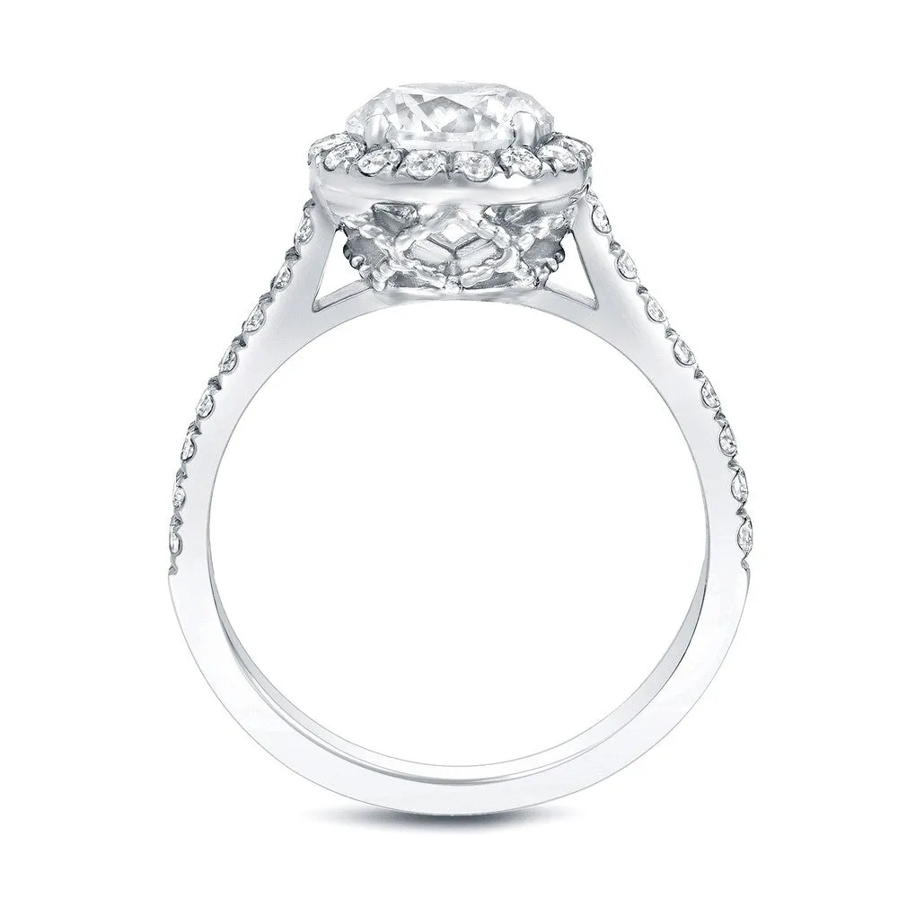 Auriya 14k Gold 1 3/4ctw Round Halo Diamond Engagement Ring Certified sold by Zulily product image thumbnail 4