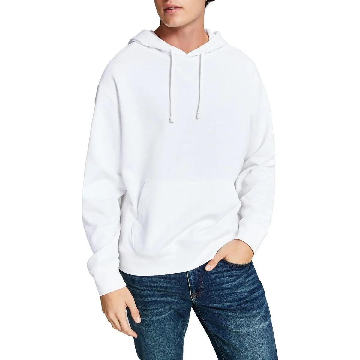 And Now This Men's Fleece Pullover Hoodie White Size Small sold by Zulily