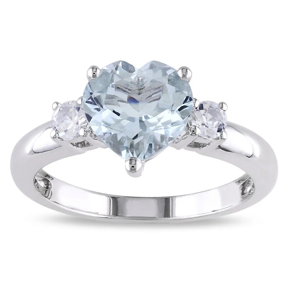 Miadora Sterling Silver Gemstone Heart Ring sold by Zulily product image thumbnail 3