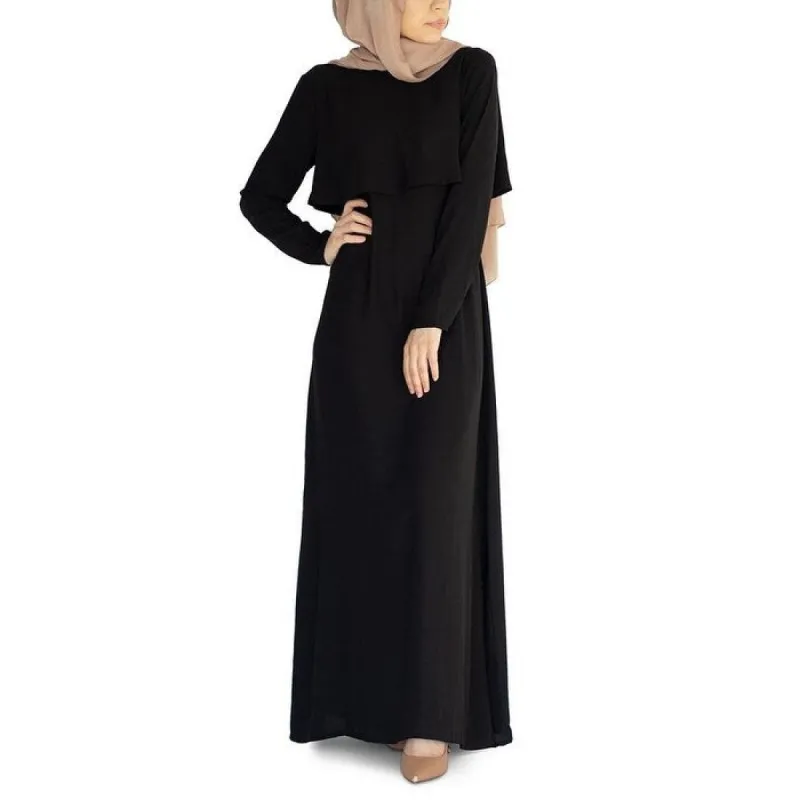 Verona Collection Women's Anna Modet Maxi Dress Black Size S sold by Zulily