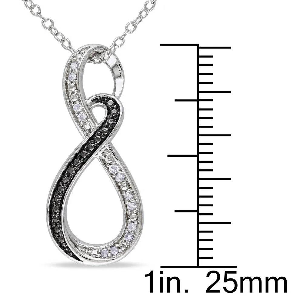 Miadora Sterling Silver Diamond Infinity Necklace sold by Zulily product image thumbnail 3