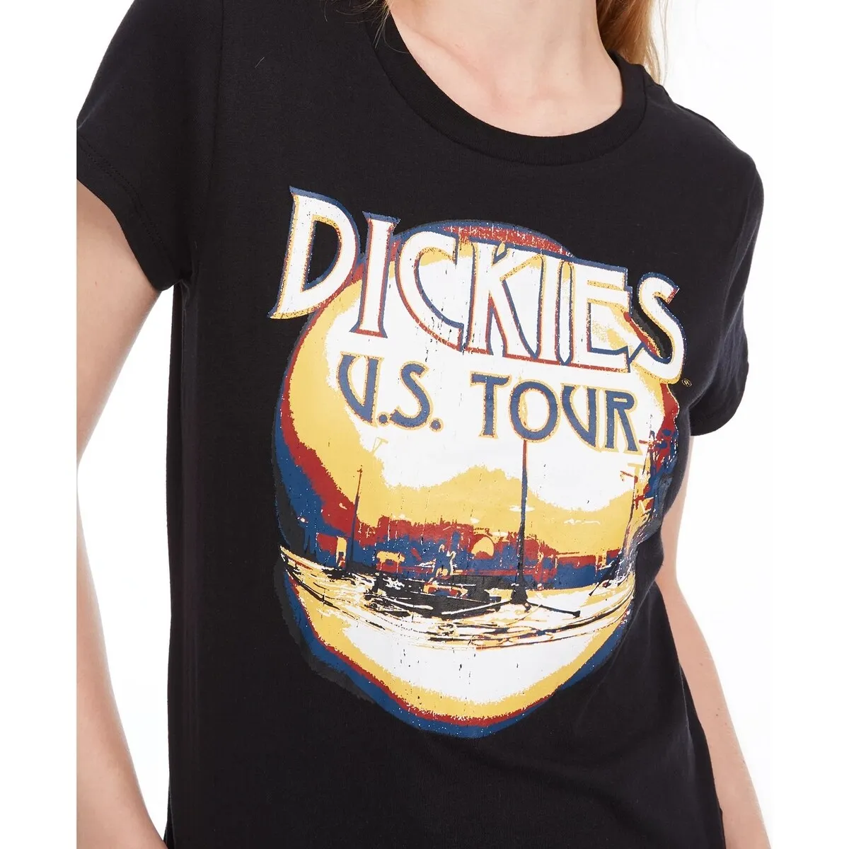 Dickies Women's Cotton Graphic-Print T-Shirt Black Size Large sold by Zulily product image thumbnail 3