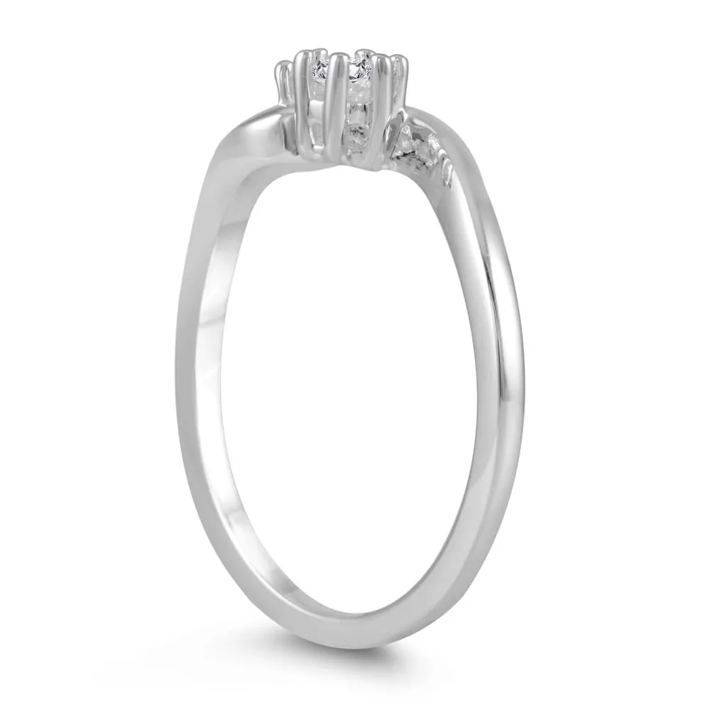 1/4 Carat TW Two Stone Diamond Ring in 10K White Gold sold by Zulily product image thumbnail 2