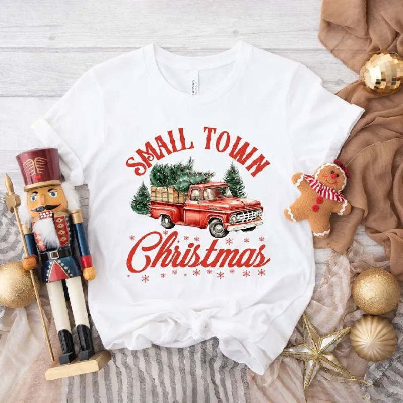 Small Town Christmas Truck Short Sleeve Tee sold by Zulily