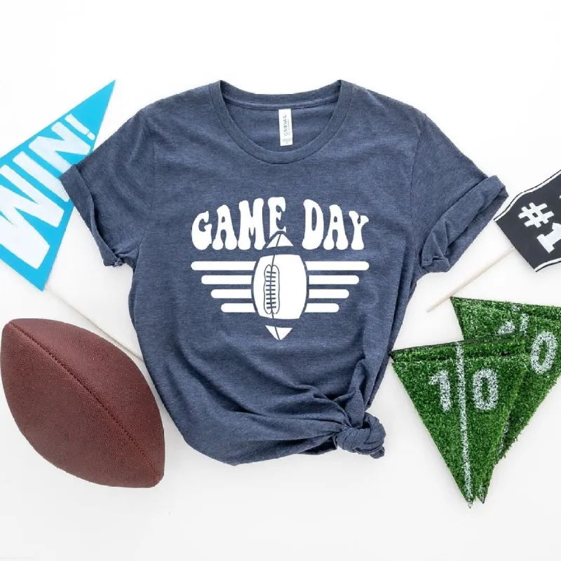 Football Game Day Stripes Short Sleeve Tee sold by Zulily