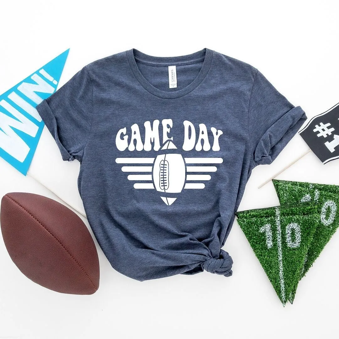 Football Game Day Stripes Short Sleeve Tee sold by Zulily