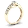 De Couer 1/4ct TDW Diamond Split Shank Ring - Yellow sold by Zulily