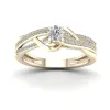De Couer 1/4ct TDW Diamond Split Shank Ring - Yellow sold by Zulily