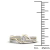 De Couer 1/4ct TDW Diamond Split Shank Ring - Yellow sold by Zulily