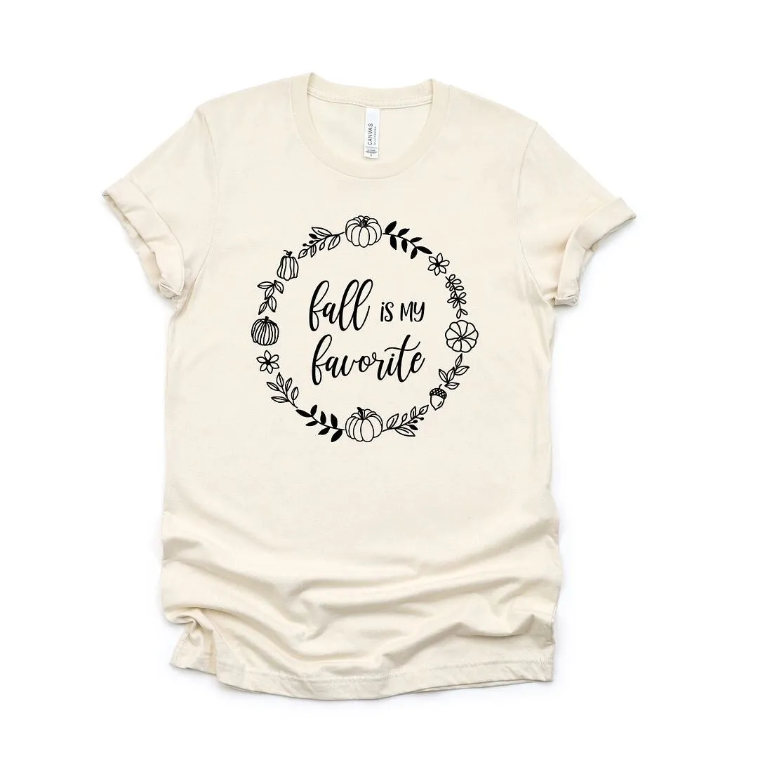 Fall Is My Favorite Circle Short Sleeve Tee sold by Zulily product image thumbnail 2