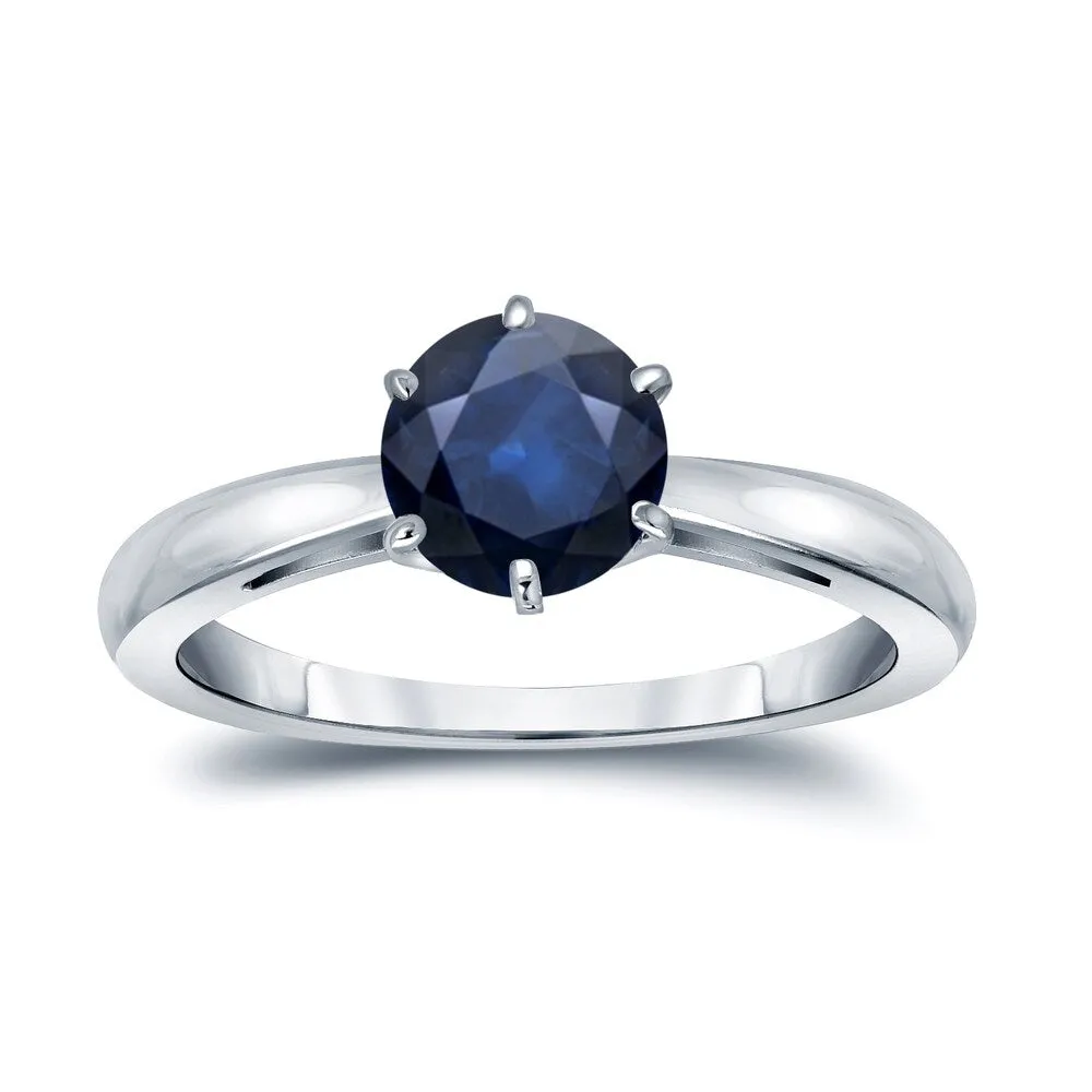 Auriya 14k Gold Blue Sapphire Solitaire Engagement Ring 1 1/2ct TGW sold by Zulily