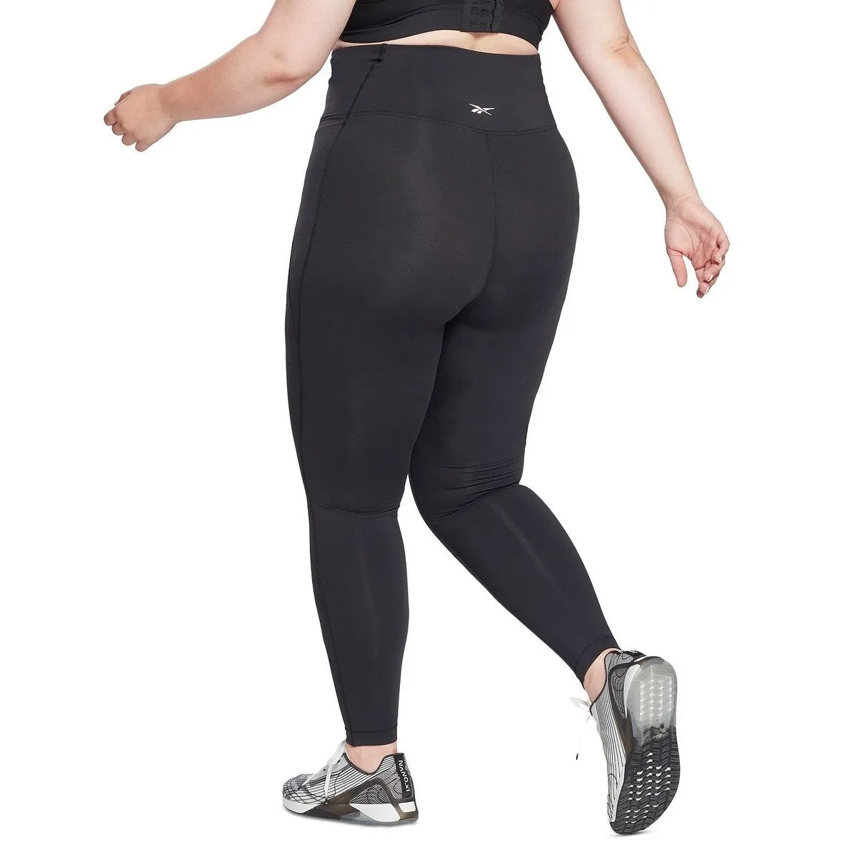Reebok Women's Lux High Waisted Full Leggings Black Size 4X sold by Zulily product image thumbnail 3