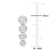 Miadora 2 3/4 CT TGW Cubic Zirconia Graduated Earrings in Sterling Silver - 5.2 mm x 3.2 mm sold by Zulily
