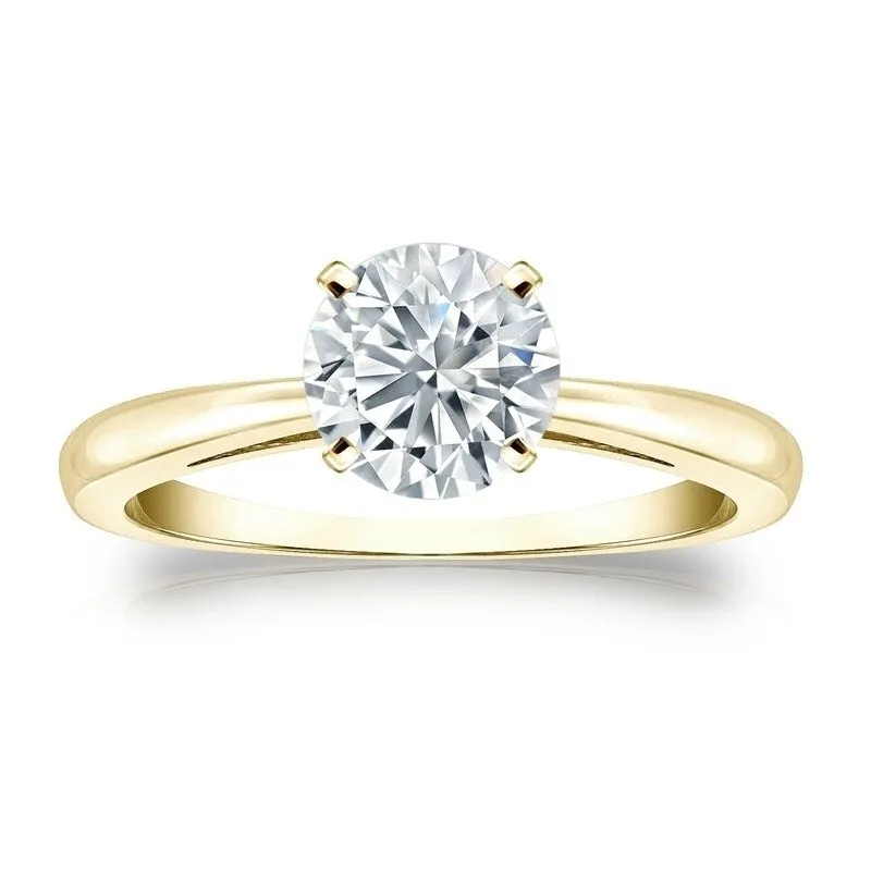 Auriya 1 1/2ctw Round Solitaire Diamond Engagement Ring 14K Gold GIA Certified sold by Zulily product image thumbnail 5