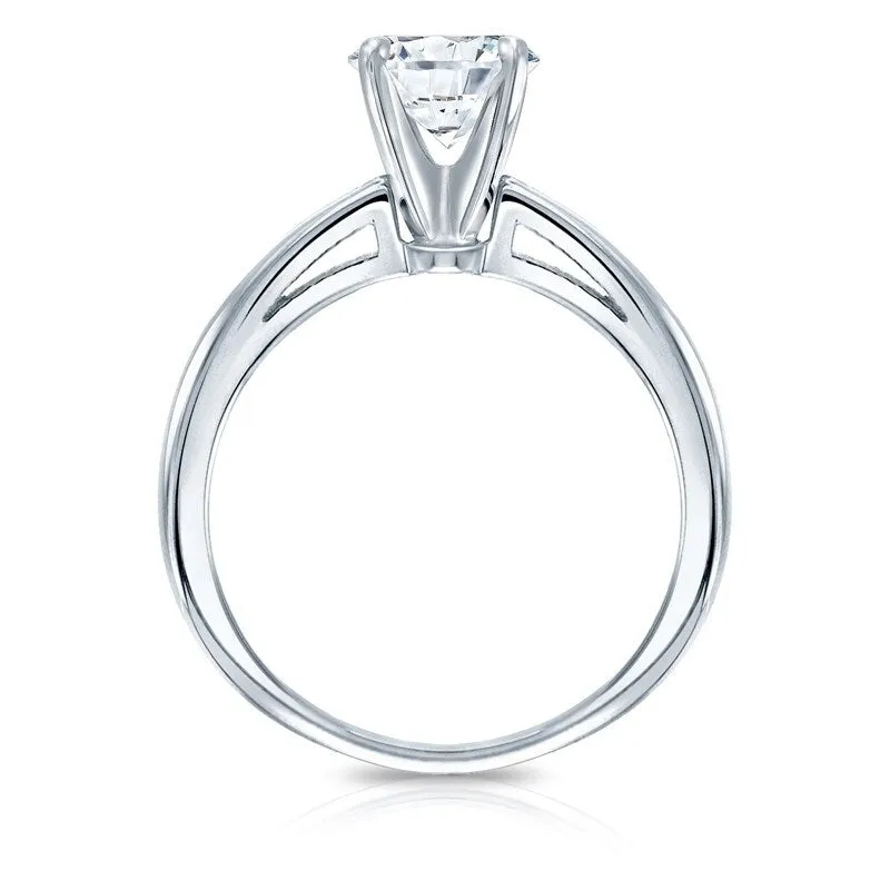 Auriya 1 1/2ctw Round Solitaire Diamond Engagement Ring 14K Gold GIA Certified sold by Zulily product image thumbnail 2