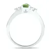 Women's Green Amethyst and Diamond Sparkle Ring in 10K White Gold sold by Zulily