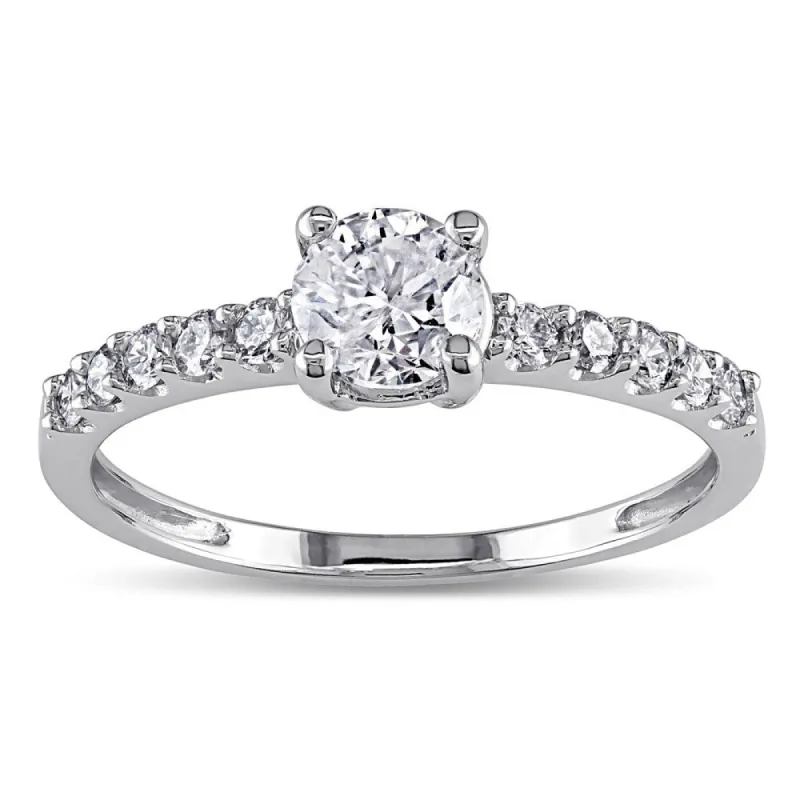 Miadora Signature Collection 14k White Gold 3/4ct TDW Diamond Engagement Ring sold by Zulily