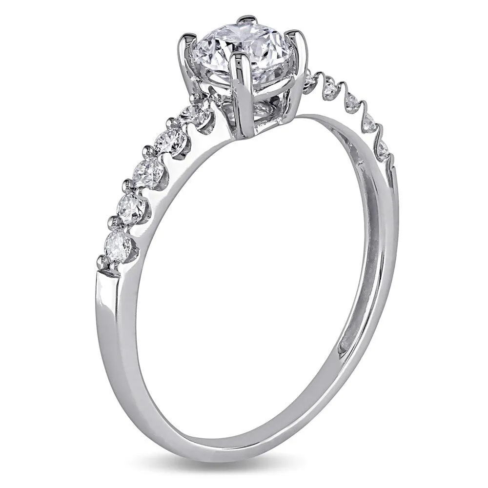 Miadora Signature Collection 14k White Gold 3/4ct TDW Diamond Engagement Ring sold by Zulily product image thumbnail 2