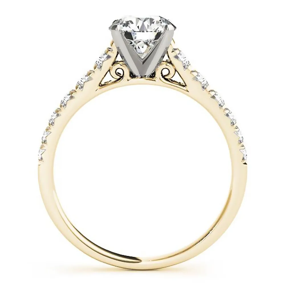 Auriya 14k Gold 1 4/5ctw Classic Moissanite Engagement Ring sold by Zulily product image thumbnail 5