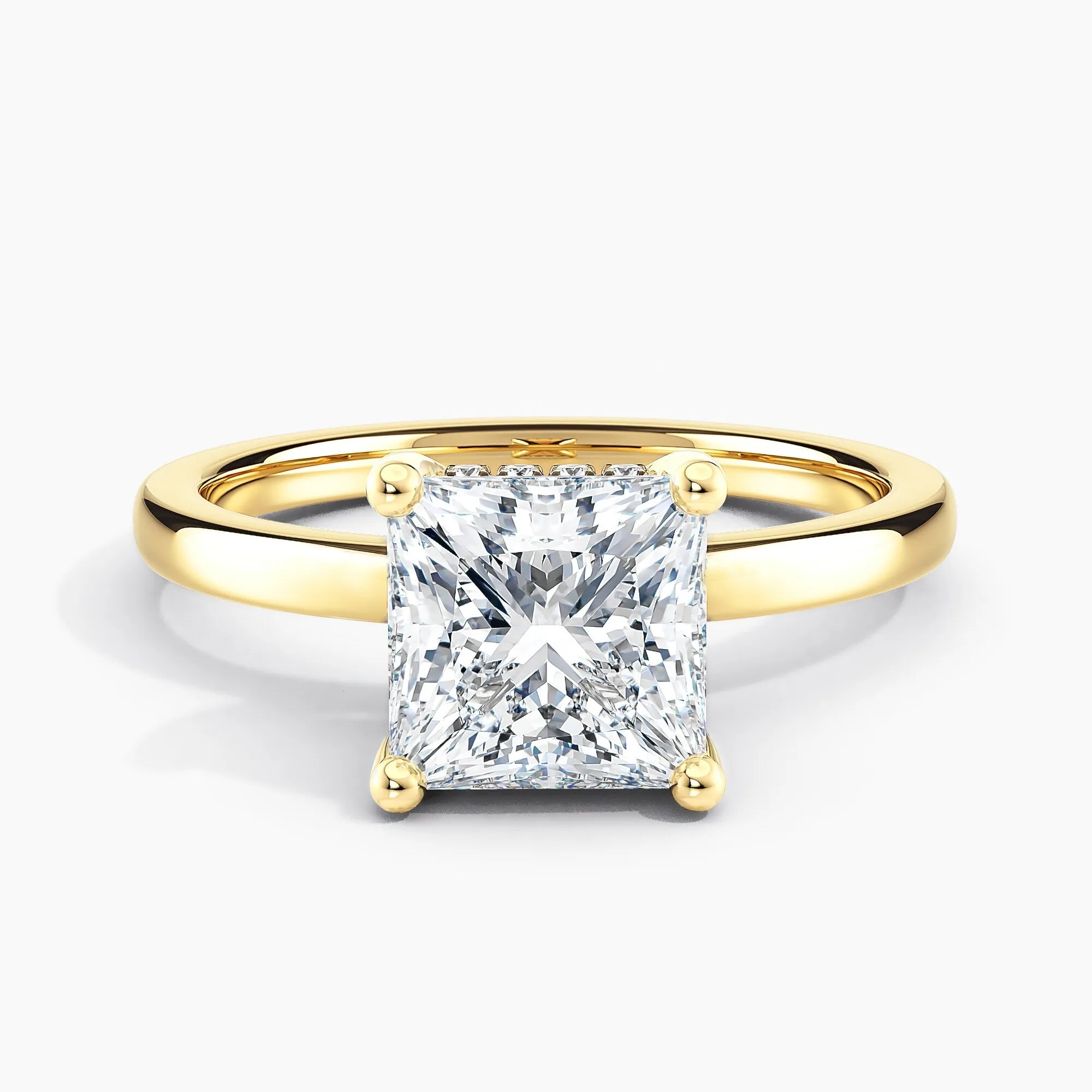 Auriya 14k Gold 0.50ctw Princess Hidden-Halo Lab Grown Diamond Engagement Ring sold by Zulily product image thumbnail 2