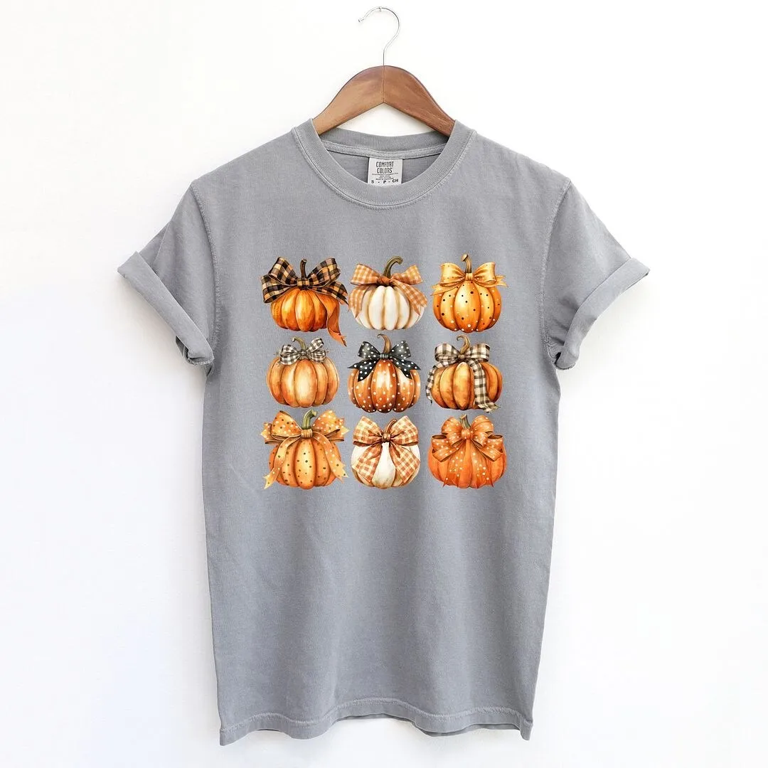Coquette Fall Pumpkin Chart Garment Dyed Tee sold by Zulily product image thumbnail 2