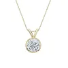 Auriya 14-karat Gold 0.75ctw Round Solitaire Lab Grown Diamond Necklace Bezel (F-G VS) - 0.75 sold by Zulily