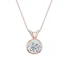 Auriya 14-karat Gold 0.75ctw Round Solitaire Lab Grown Diamond Necklace Bezel (F-G VS) - 0.75 sold by Zulily