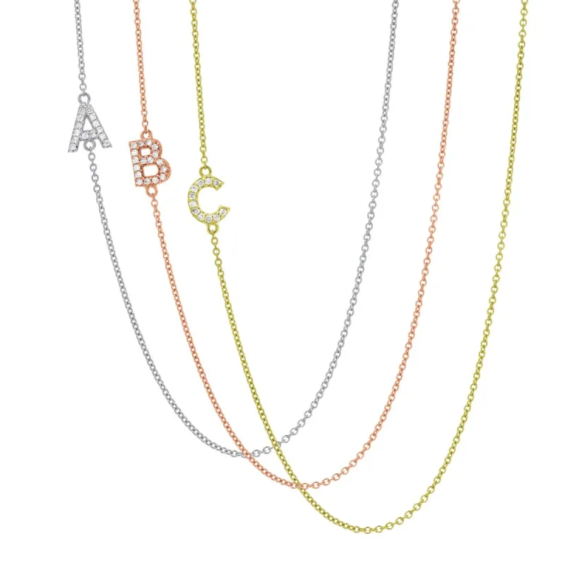 Auriya 14k Gold 1/10ct TDW Initial Diamond Necklace (H-I, I1-I2) sold by Zulily