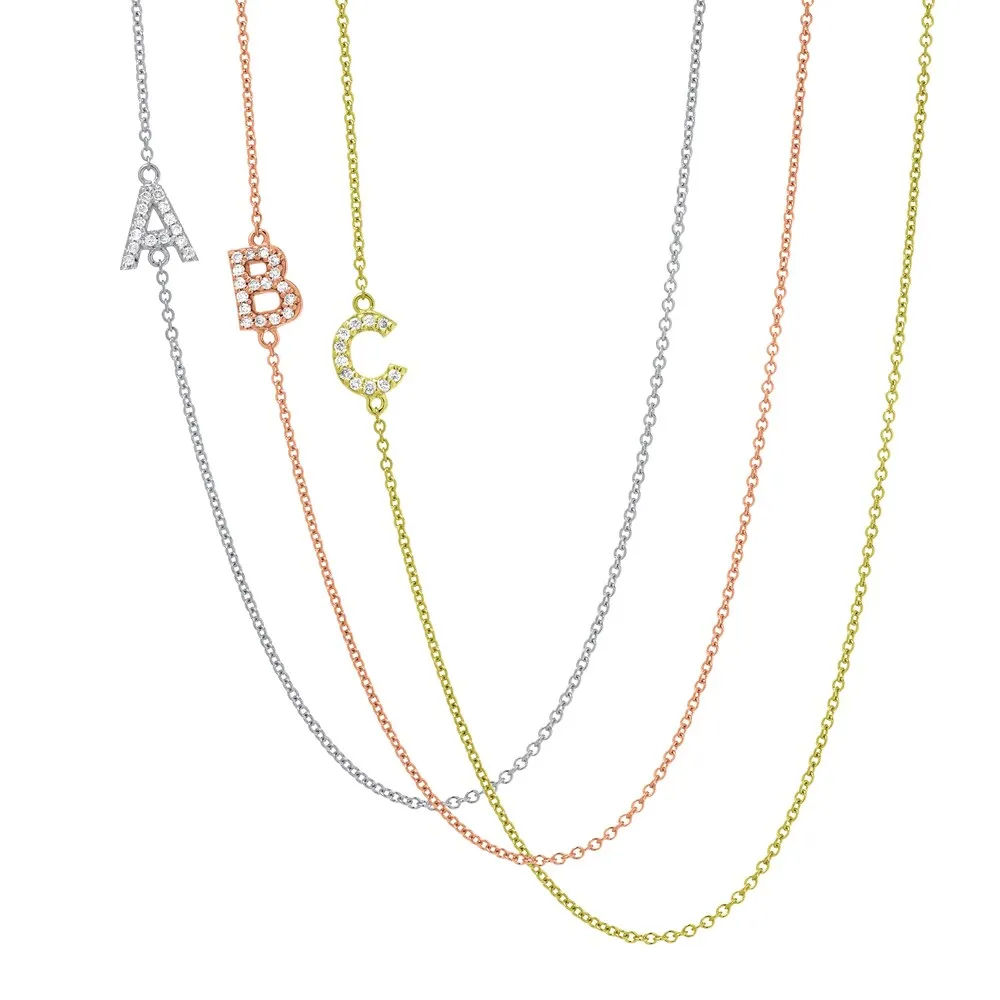 Auriya 14k Gold 1/10ct TDW Initial Diamond Necklace (H-I, I1-I2) sold by Zulily