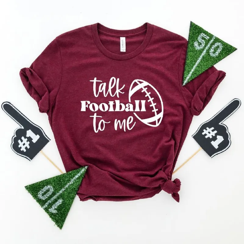 Talk Football To Me Ball Short Sleeve Tee sold by Zulily