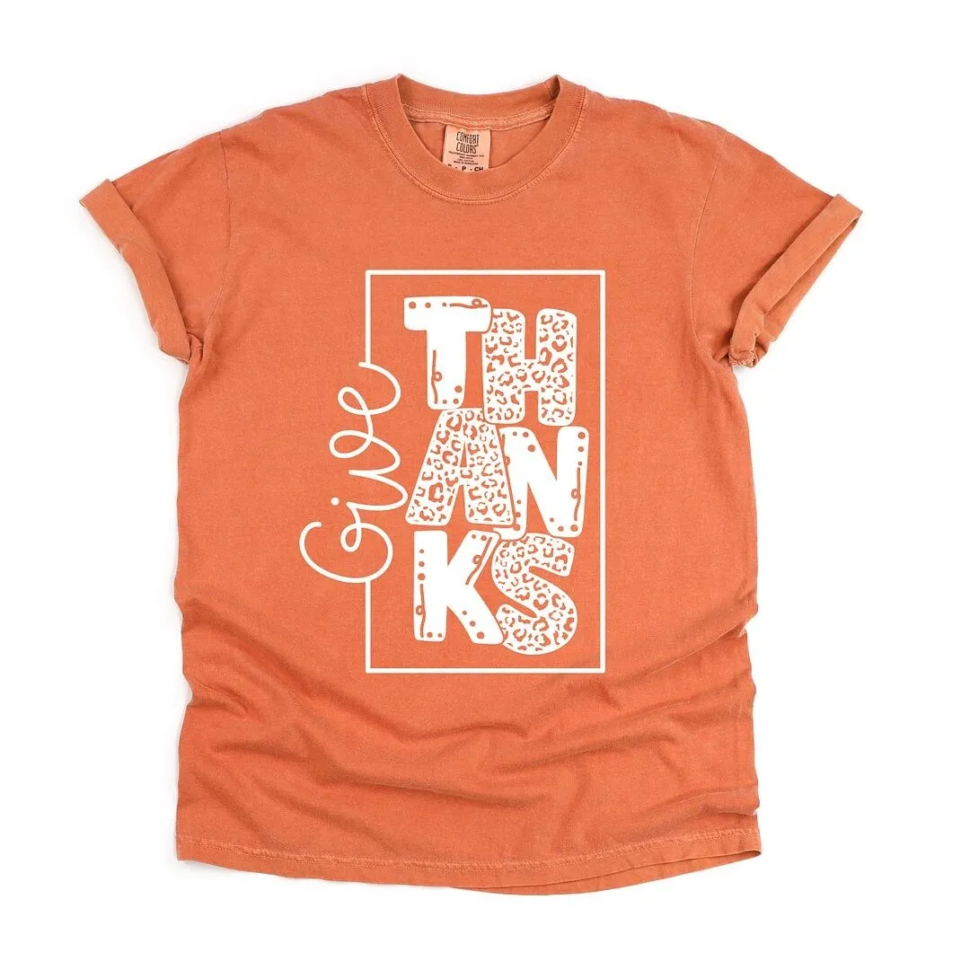 Give Thanks Square Garment Dyed Tee sold by Zulily product image thumbnail 2
