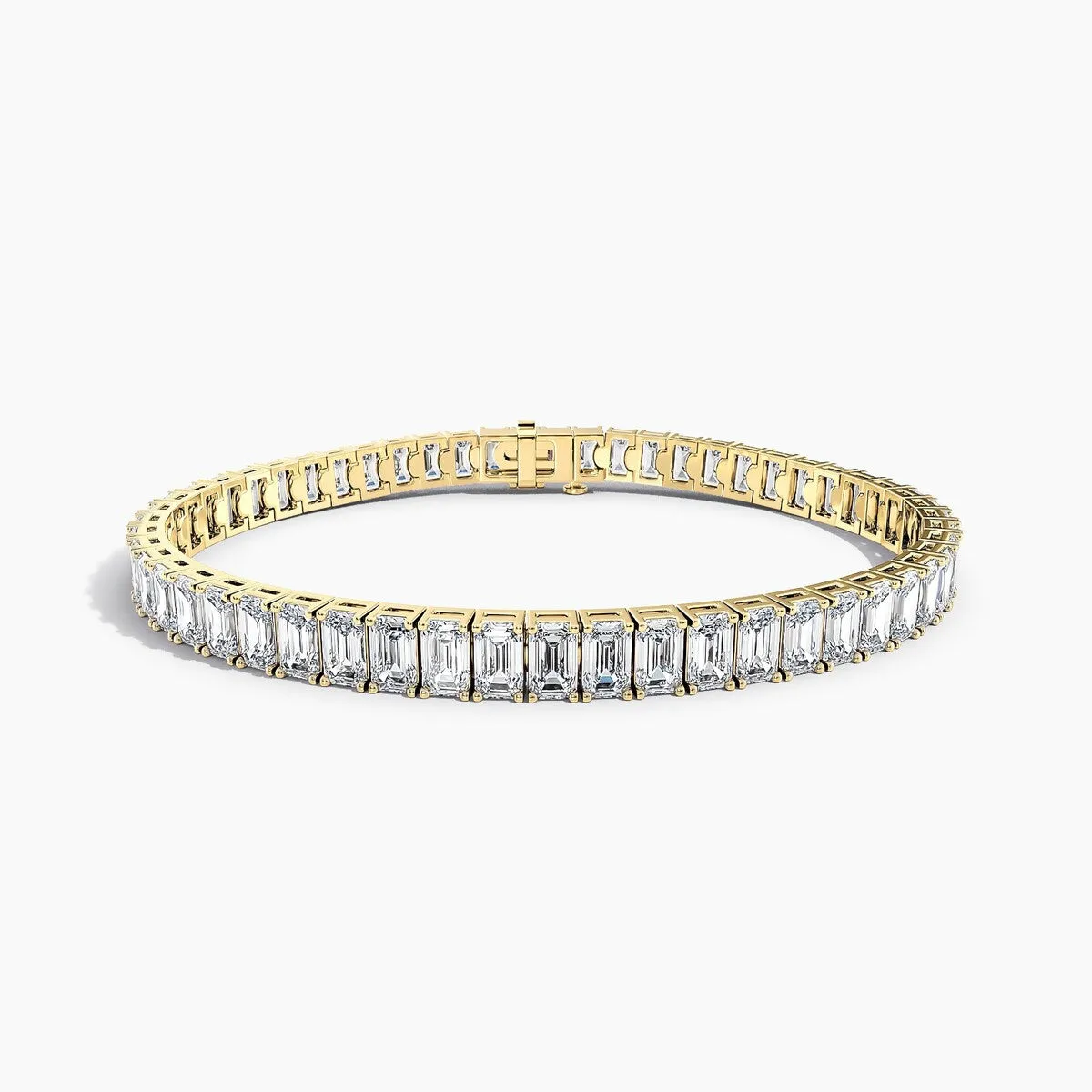 Auriya 14K Gold Lab Grown Emerald Diamond Tennis Bracelet 11.00 ct. tw. (F-G VS) sold by Zulily product image thumbnail 3