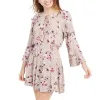 American Rag Juniors Ruffled Floral-Print Rose Smoke Size XL sold by Zulily