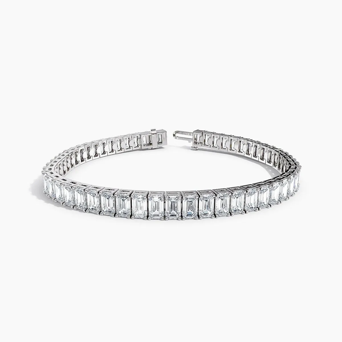 Auriya 14K Gold Lab Grown Emerald Diamond Tennis Bracelet 11.00 ct. tw. (F-G VS) sold by Zulily product image thumbnail 2