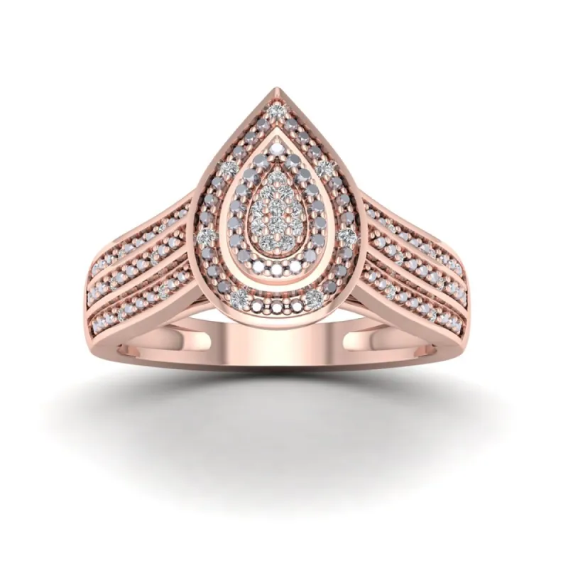 De Couer 1/10ct TDW Diamond Engagement Ring - Pink sold by Zulily