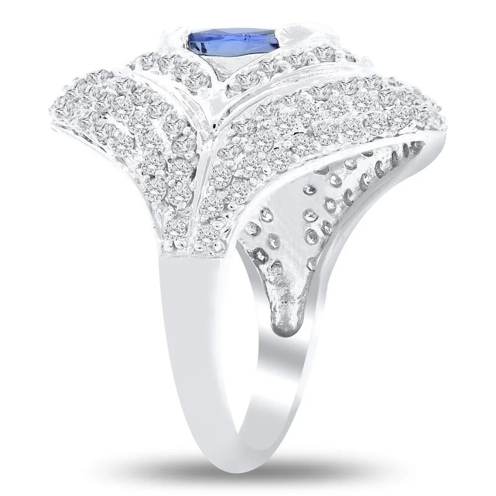 Auriya 14k Gold 1 7/8ct Tanzanite and 1 7/8ct TDW Diamond Engagement Ring sold by Zulily product image thumbnail 4