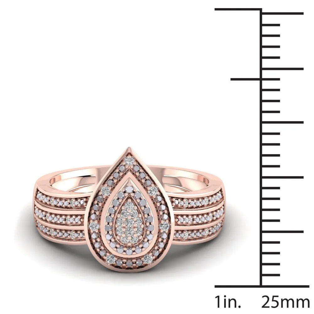 De Couer 1/10ct TDW Diamond Engagement Ring - Pink sold by Zulily product image thumbnail 4