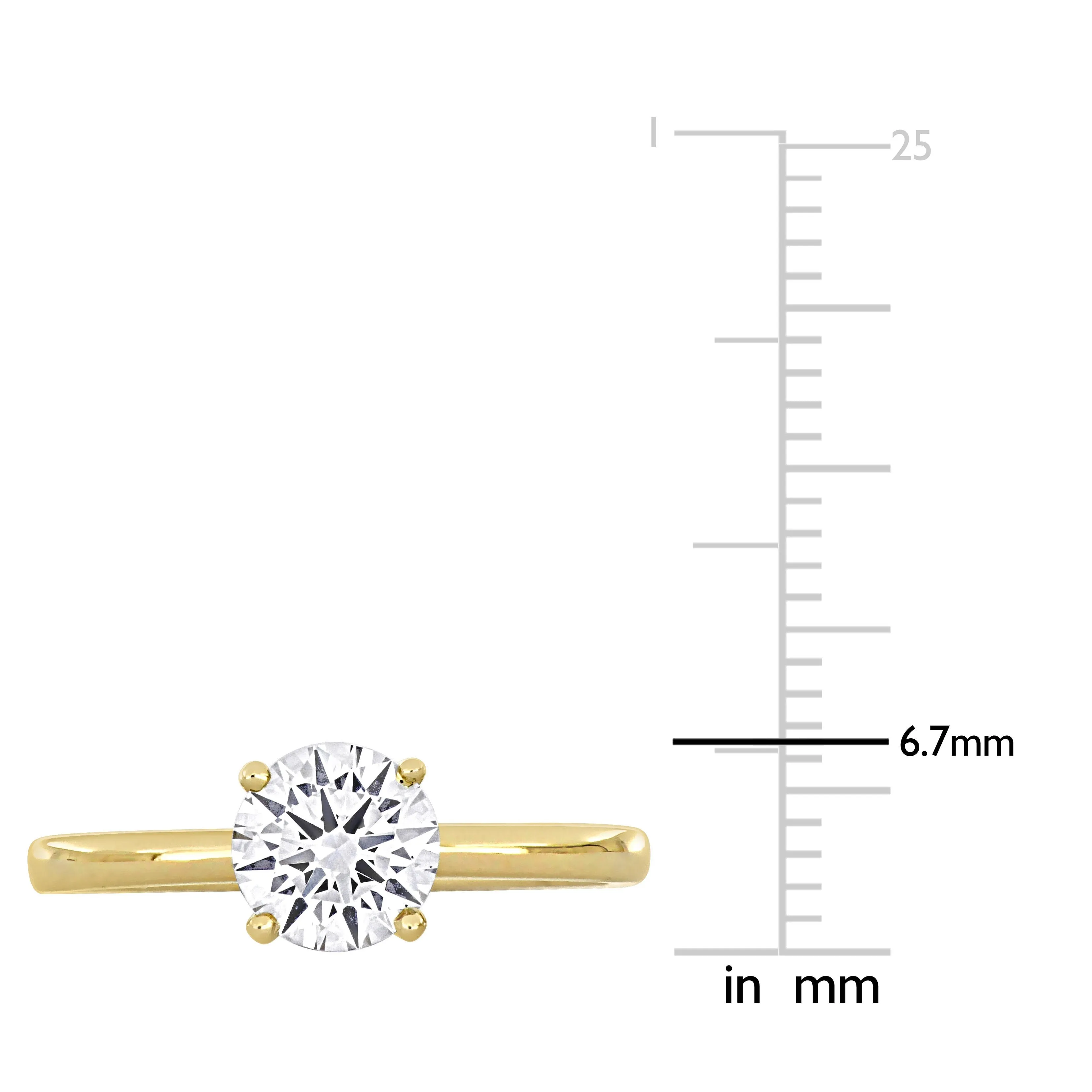 Created Forever 1ct TDW Lab-Grown Diamond Solitaire Ring 14k Yellow Gold sold by Zulily product image thumbnail 4