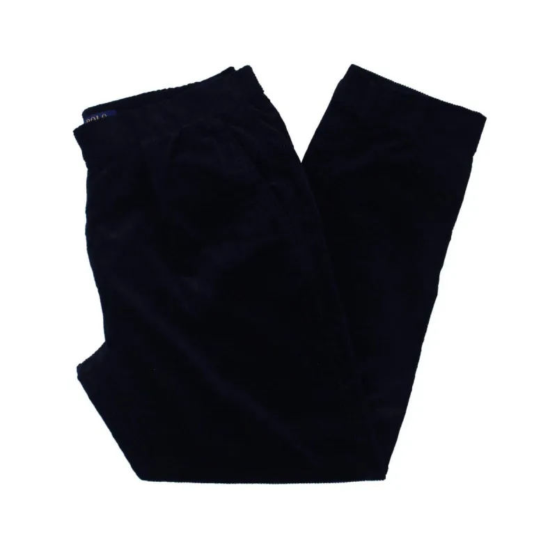 Ralph Lauren Men's Corduroy Drawstring Trouser Pants Blue Size 32X32 sold by Zulily