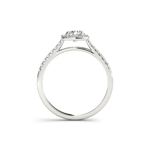De Couer 14k White Gold 1ct TDW Diamond Halo Engagement Ring - White H-I - White H-I sold by Zulily product image thumbnail 3