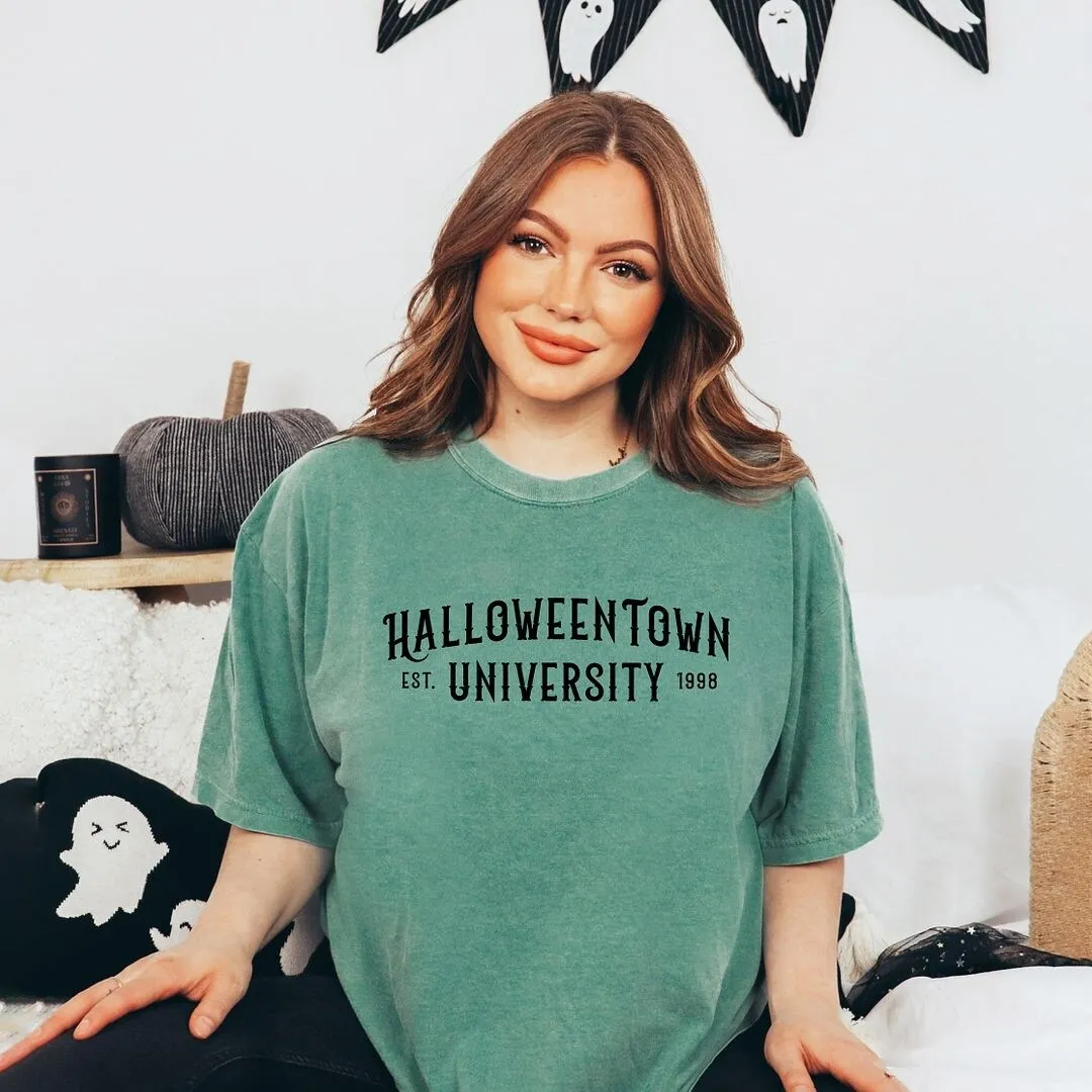 Halloween Town University Garment Dyed Tee sold by Zulily product image thumbnail 2