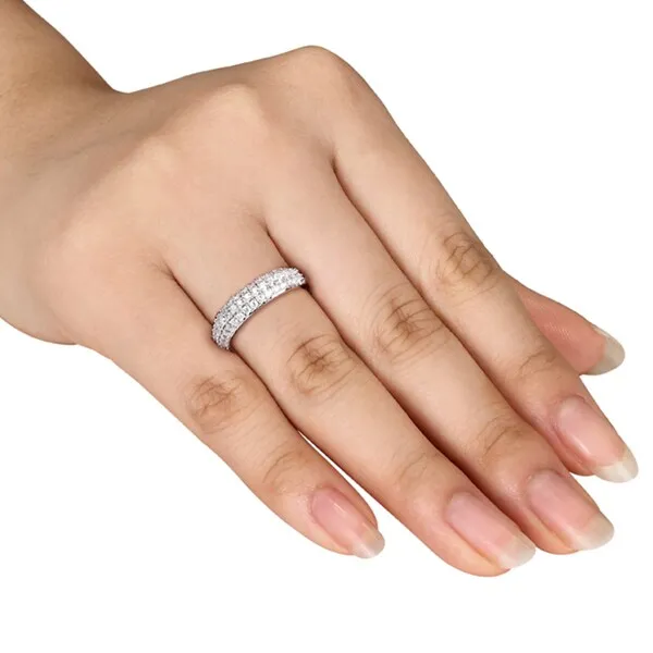 Miadora 3/4 CT Diamond TW Fashion Ring 10k White Gold GH I2;I3 sold by Zulily product image thumbnail 2