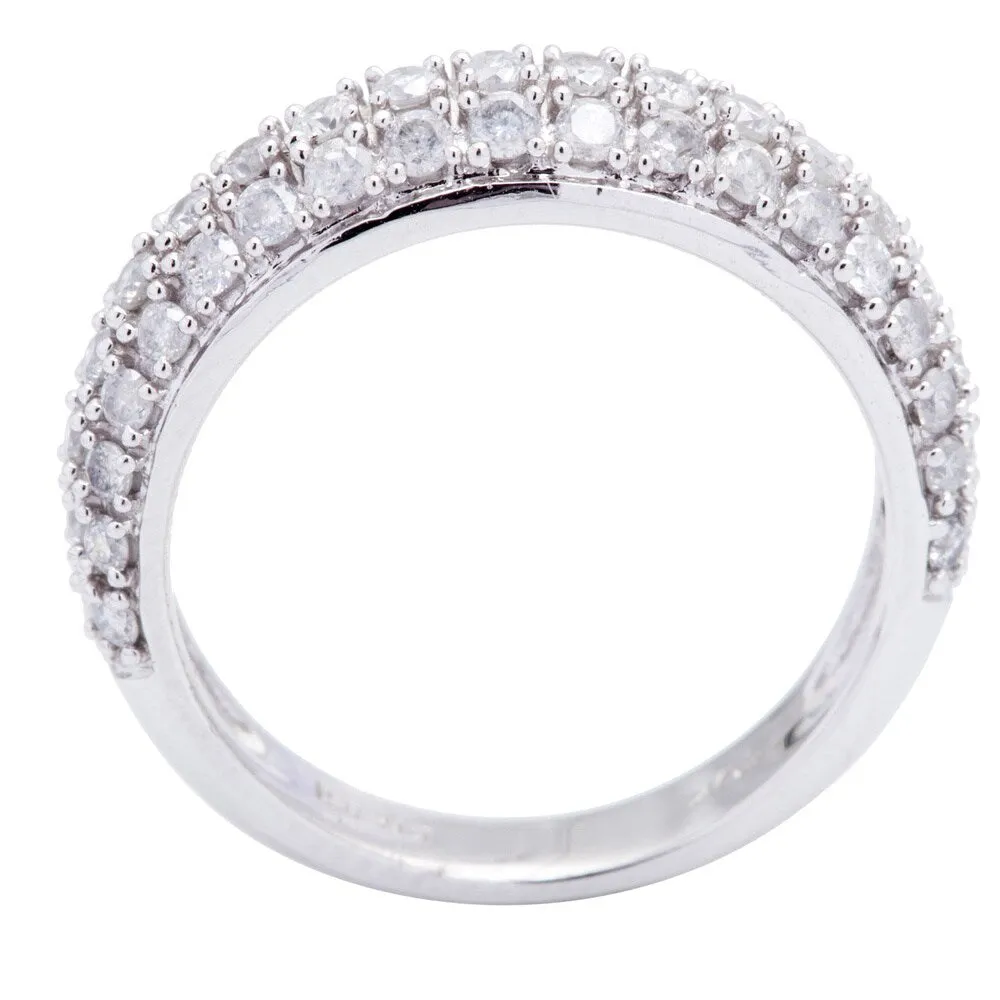 Miadora 3/4 CT Diamond TW Fashion Ring 10k White Gold GH I2;I3 sold by Zulily product image thumbnail 5