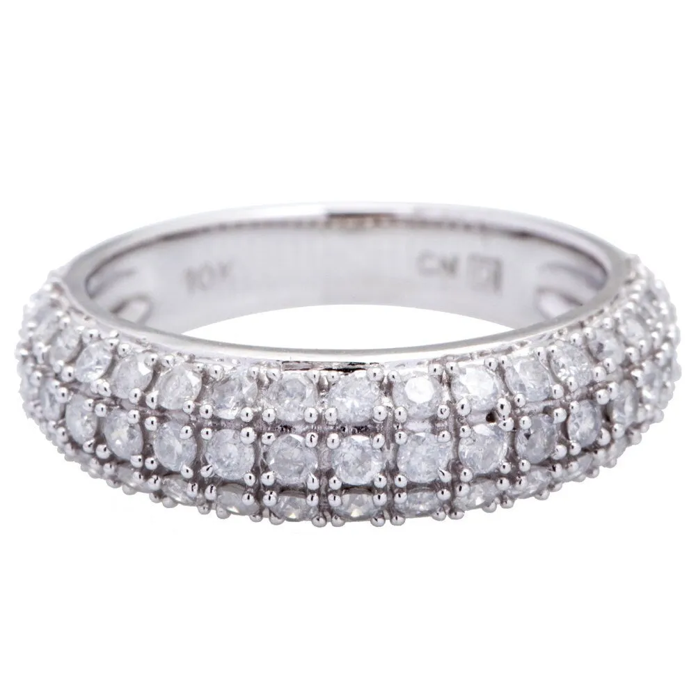 Miadora 3/4 CT Diamond TW Fashion Ring 10k White Gold GH I2;I3 sold by Zulily product image thumbnail 3