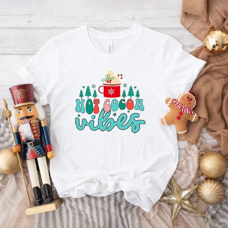 Retro Hot Cocoa Vibes Short Sleeve Tee sold by Zulily