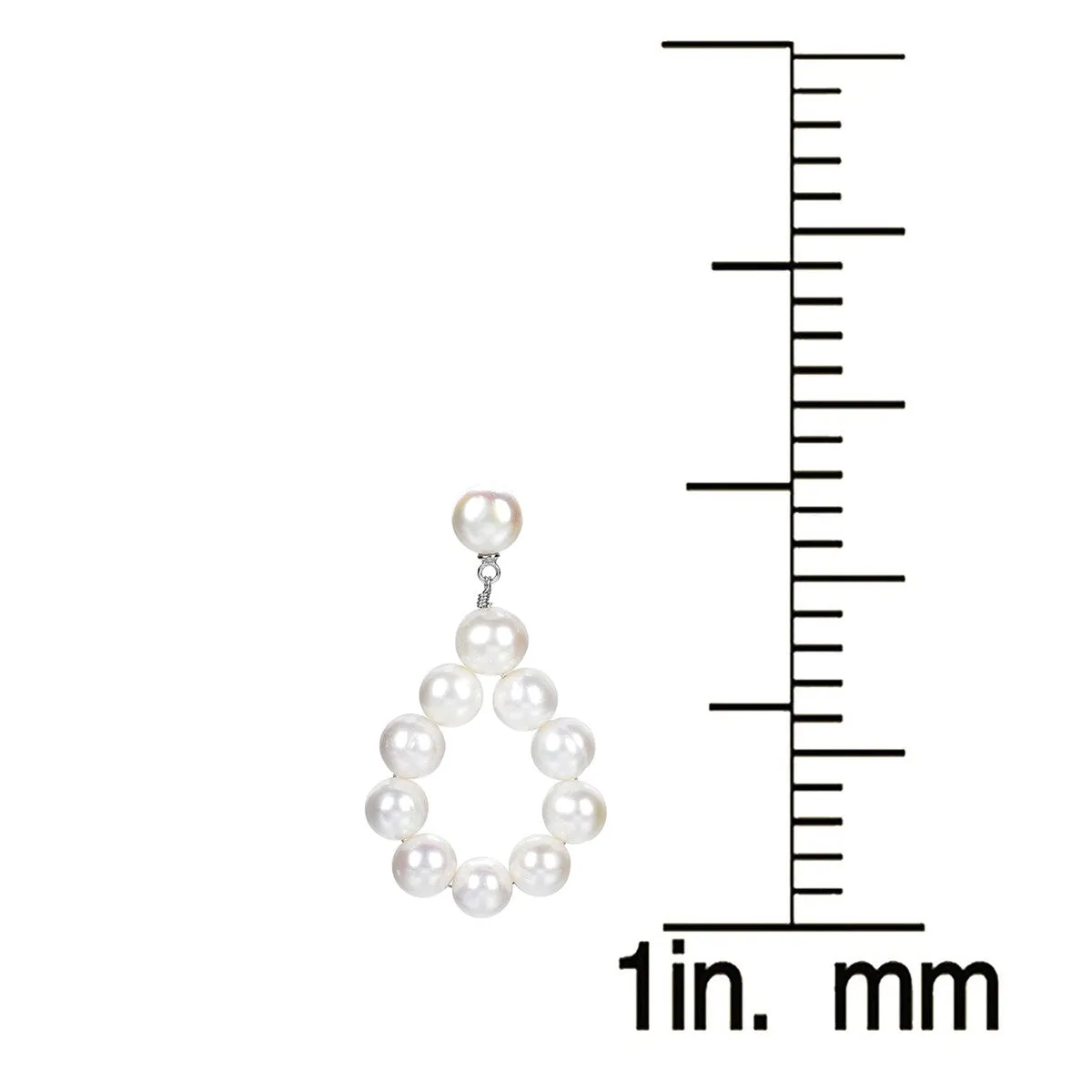 Sterling Silver with Freshwater Cultured Pearl Drop Earring sold by Zulily product image thumbnail 2